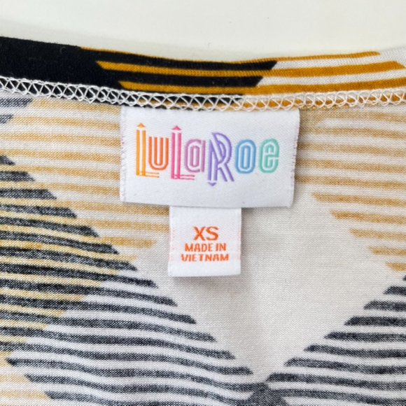LuLaRoe Yellow & Black Plaid Sleeveless Dress ((size XS)) - Picture 6 of 7